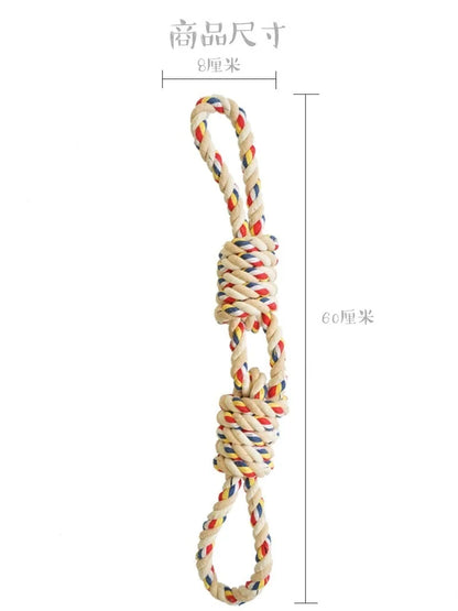 60CM Pets Toys Bite Molar Tooth rope dog toy for large dogs rottweiler dog toys Golden Retriever Chewing Teeth big Toys WF1015