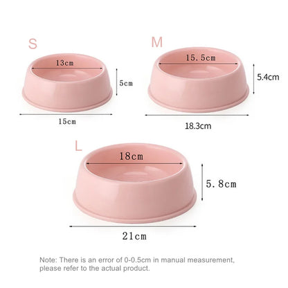 Pet Dog Food Bowl Cat Water Feeding Bowl Durable Thicken Plastic Wheat Stalk Feeder Bowls for Small Medium Dogs Puppy Products