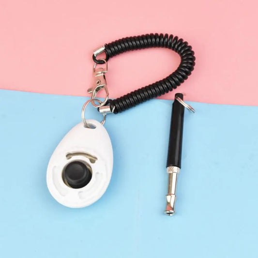 Piece Pet Cat Dog Training Clicker Pet Obedient Whistle Adjustable Wrist Strap Sound Key Chain Household Pet Supplies