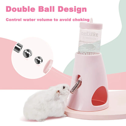 Hamster Automatic Water Dispenser Bottle Dispenser Leak-proof Double Ball Design Feeding Kettle Pet Supplies Pet Feeding Product