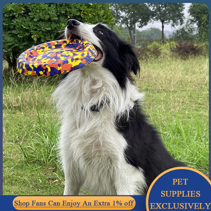 Dog Toys Interactive Training Ring Puller Ball Resistant Flying Disk Puppy Chew Toy Pet Floating Disc for Aggressive Chewer Bite