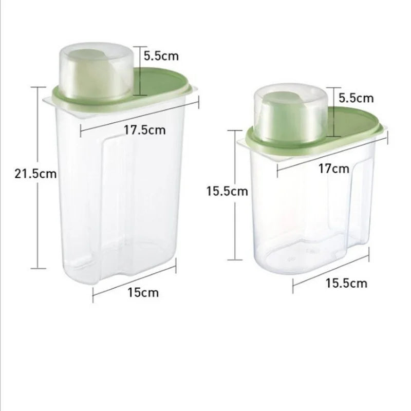 Dogs Bowl Pet Feed Container Dog Food Box Cat Feeder Bucket  Food Storage Barrel Measuring Cup Large Capacity Rice Sealed Barrel