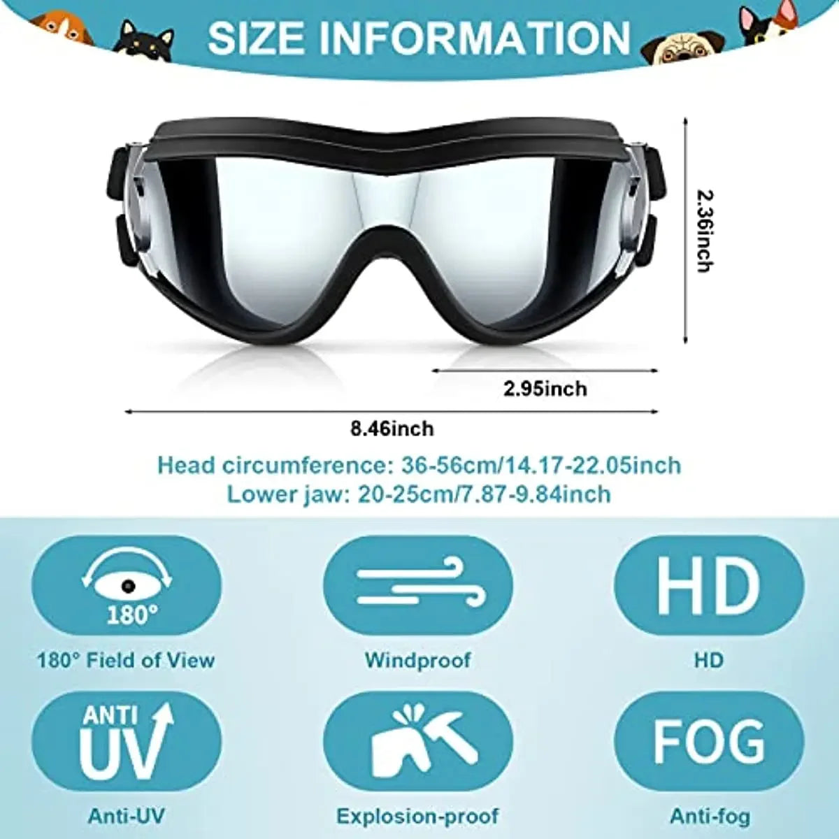 Dog Sunglasses Pet Helmet Set with Dog Goggles,Dust Wind UV Protection Dog Glasses Dog Helmet and Goggles Dog Motorcycle Helmet