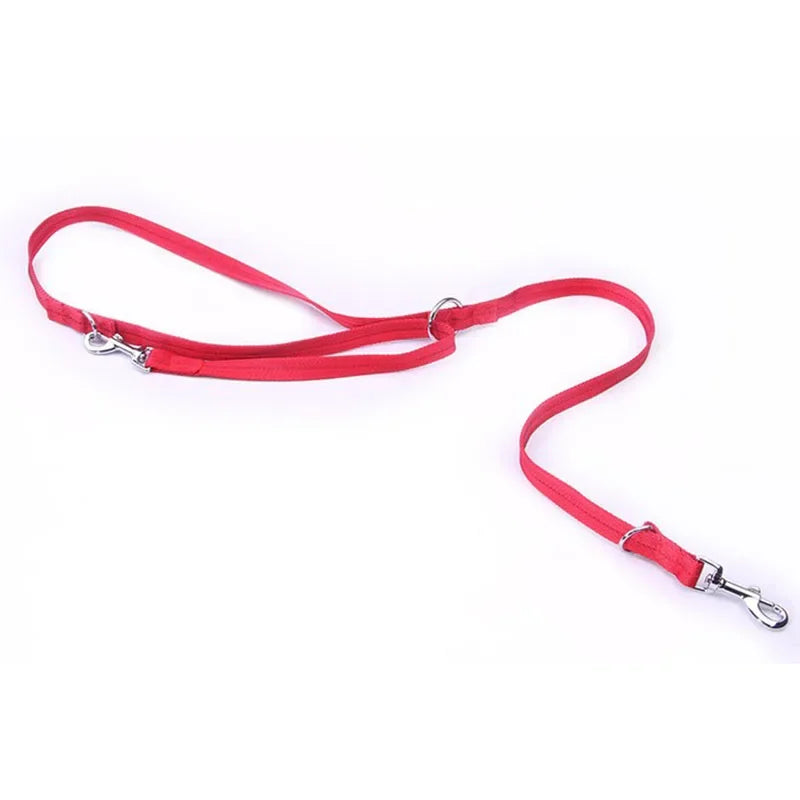 190cm WALK 2 Two DOGS Leash Double Twin Lead Walking Leash Two Pets Cats Dual Couple Dog Leashes Nylon V Shape Leash for dog cat