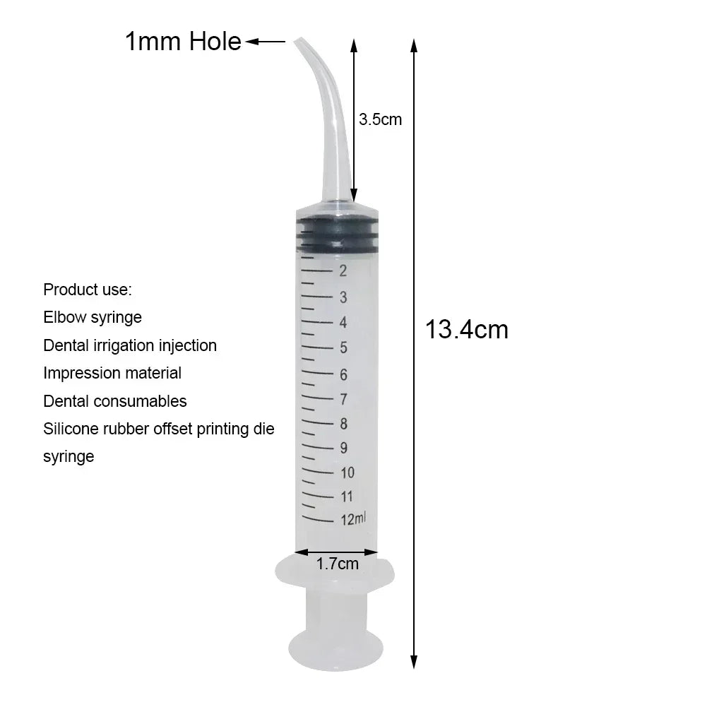 Elbow Syringe Bird Feeding Breast Feeding Medicine Feeder 12ml Plastic Syringe Needleless Syringe Pigeon Feeding