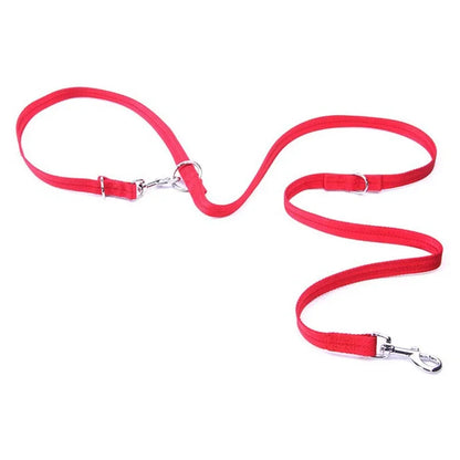 190cm WALK 2 Two DOGS Leash Double Twin Lead Walking Leash Two Pets Cats Dual Couple Dog Leashes Nylon V Shape Leash for dog cat